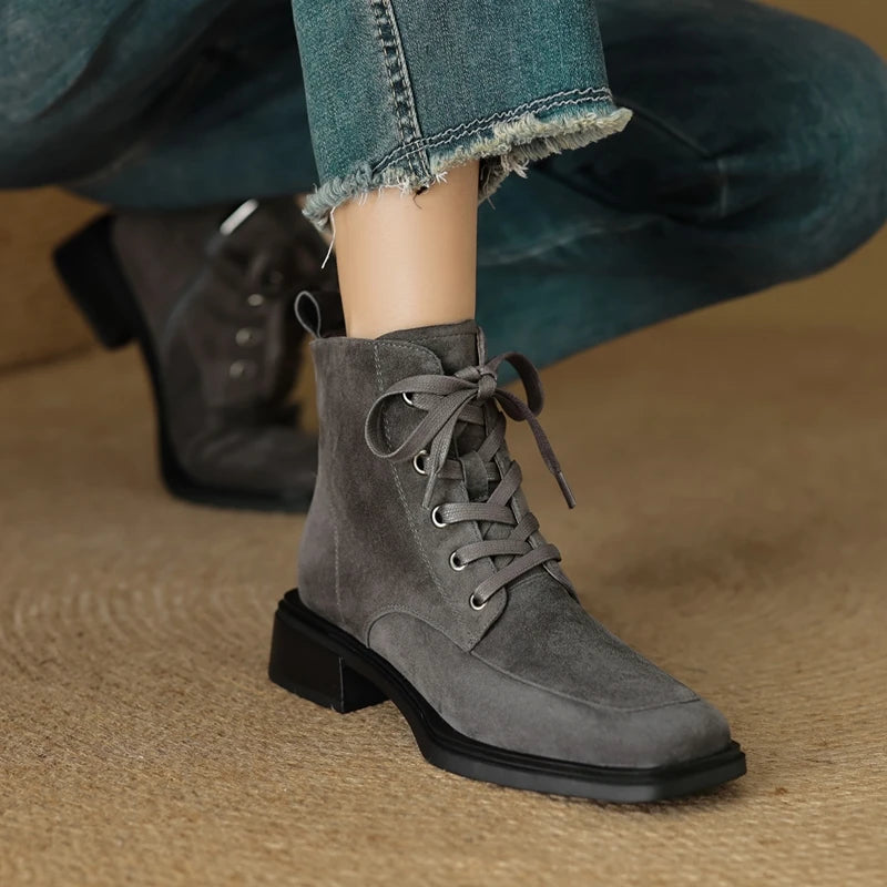 2025 Classic Genuine Leather Women's Anti-Slip Boots