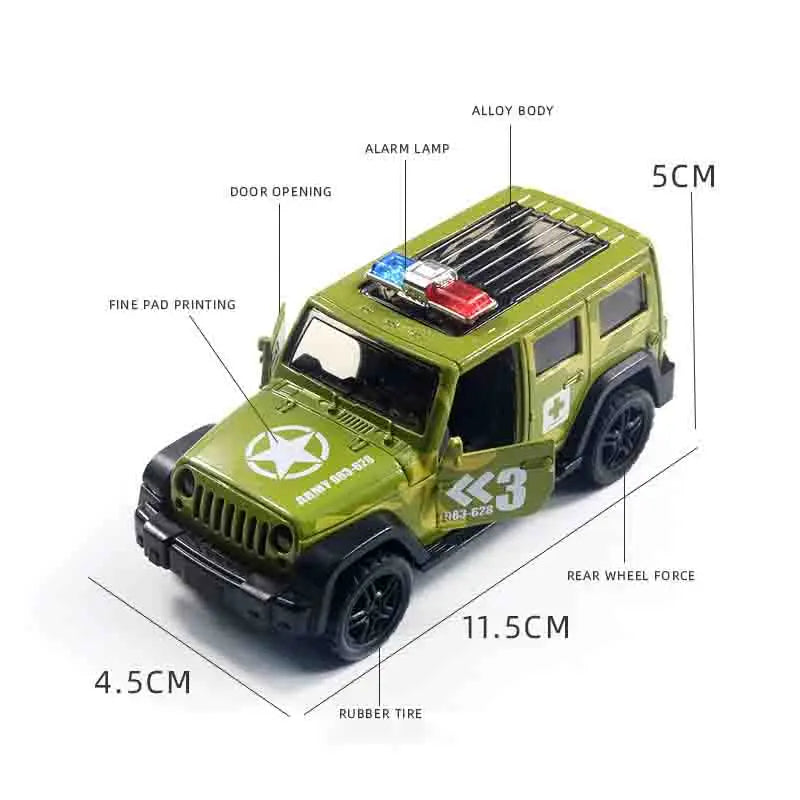 Xe Đồ Chơi Cảnh Sát & Cứu Hỏa Có Âm Thanh Ánh Sáng