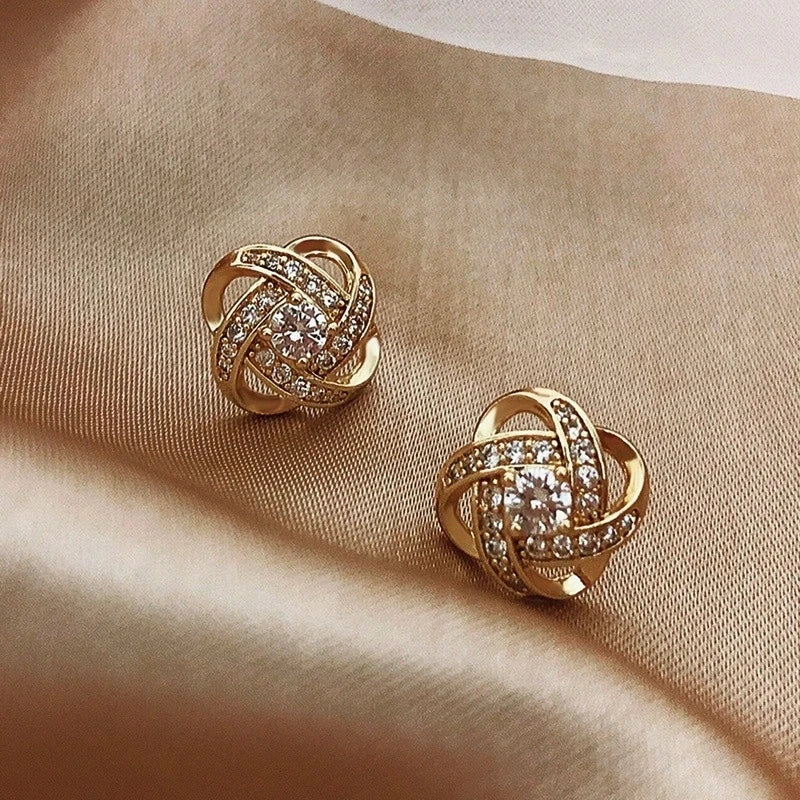 Luxury 14k Gold Pearl Earrings for Women