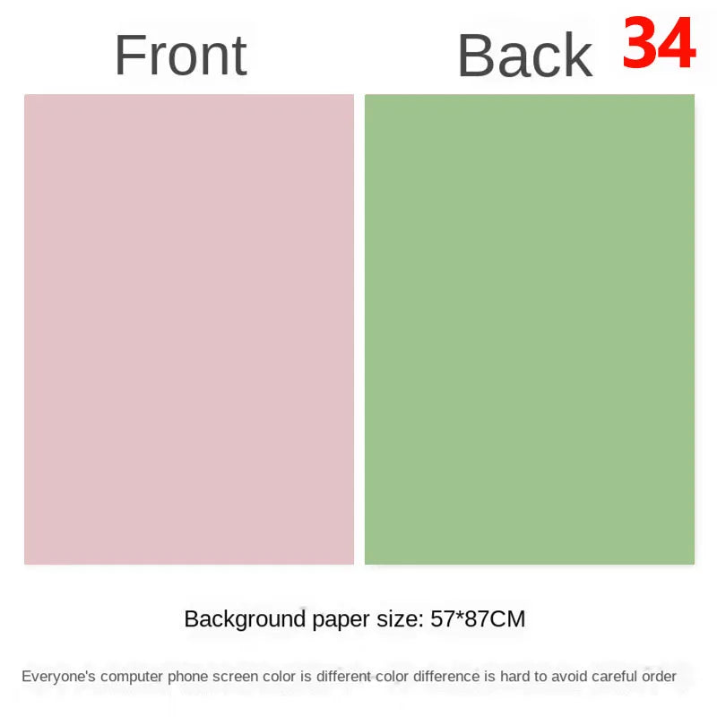 Photography Backdrops Wallpaper 57*87cm 2sides Solid Color Photo Background Props for Photo Studio Newborn Product Photographic