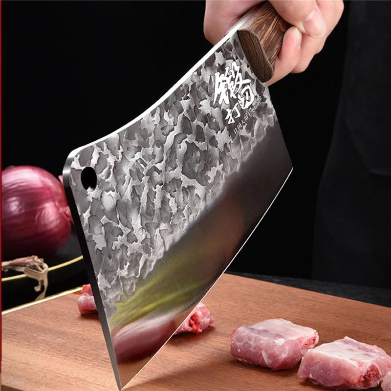 Dao Bếp Chặt Xương Rèn Tay 1KG Lưỡi Dày 5mm