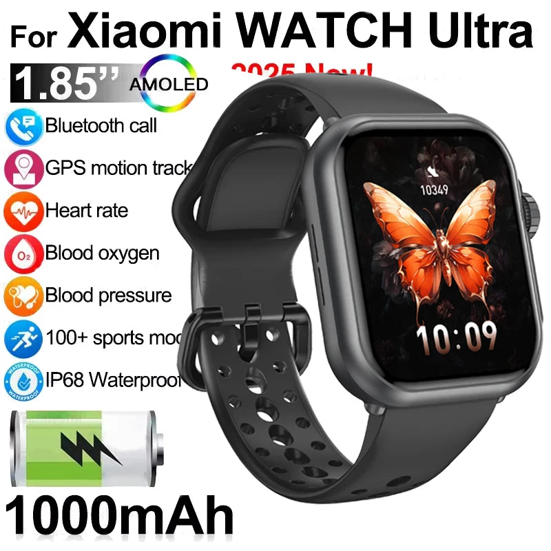 Smart Watch 1.85 AMOLED Waterproof IP68