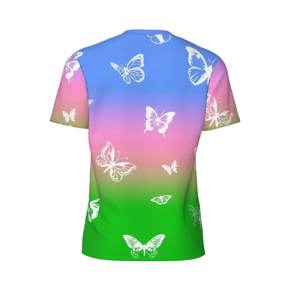 Áo Thun Nam Ombre Tím Hồng Thời Trang Hè Đầy Phong Cách