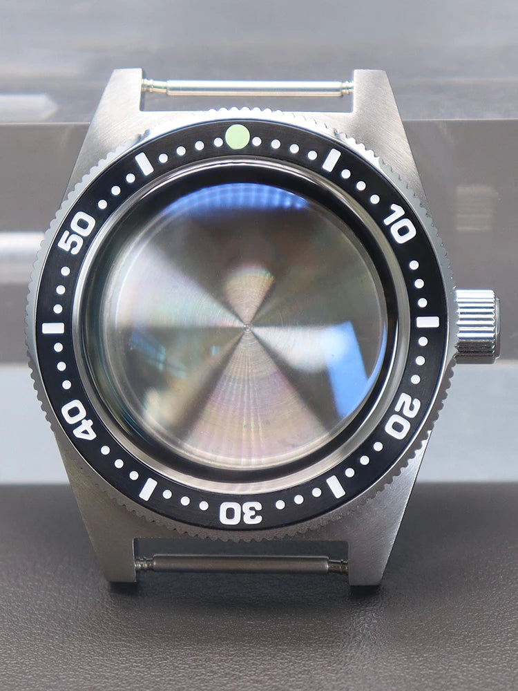 Modified Seiko 62MAS Diving 40mm Vintage Watch Cases Bubble Sapphire Crystal Glass Fit NH34 NH35 NH36 NH38 Movement 28.5mm Dial - Daisan Mart