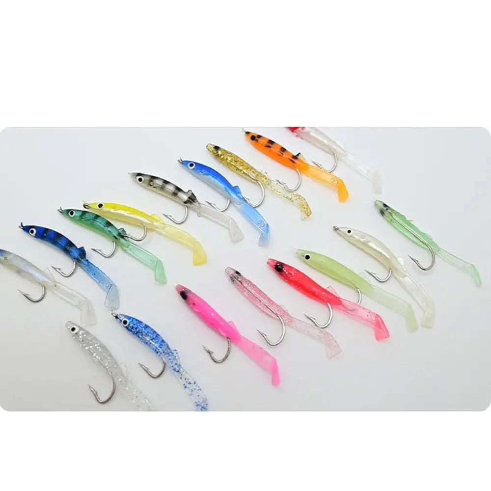 Bộ 17 Mồi Giả Silicon Raglou Câu Biển Nhiều Màu