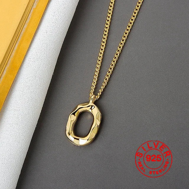 Dây Chuyền Tròn Vàng Thanh Lịch Dự Tiệc Nữ Tính