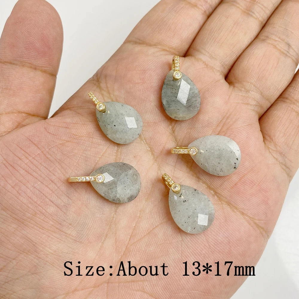 Natural Stone Pendants For Handmade Yoga Jewelry