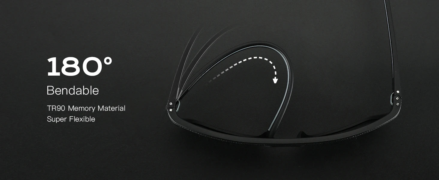 Kính Mát ZENOTTIC Vuông Cổ Điển Chống Tia UV Siêu Nhẹ