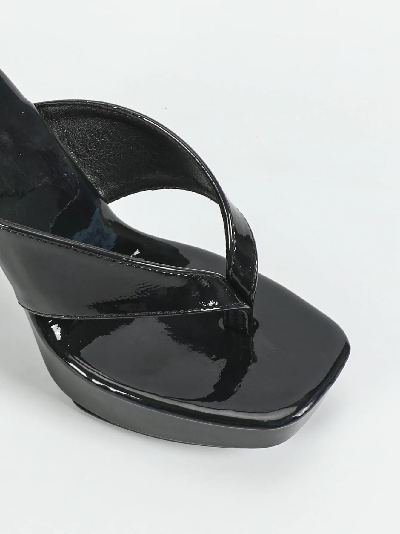 Women's Square Heel Sandals, 12CM Thick Sole Summer