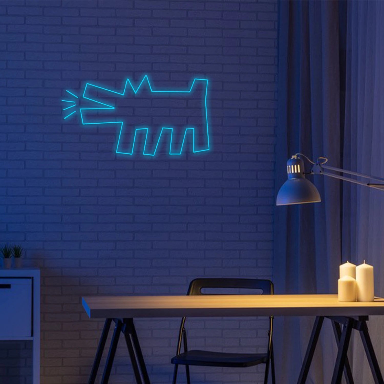 Đèn Neon Chó Dễ Thương Trang Trí Phòng, Shop, Tiệc - Daisan Mart