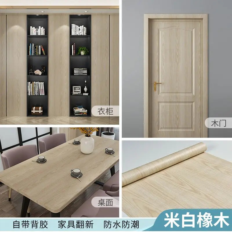 10m Waterproof Wood Wallpaper Interior Renovation