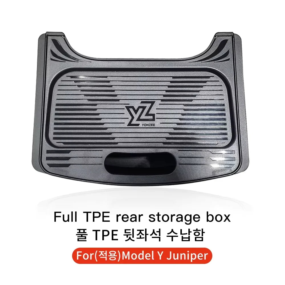 YZ Rear Seat Trash Can For Tesla Model 3 Y Highland Juniper Rear Interior Storage Box Magnetic garbage bin Car Accessories - Daisan Mart