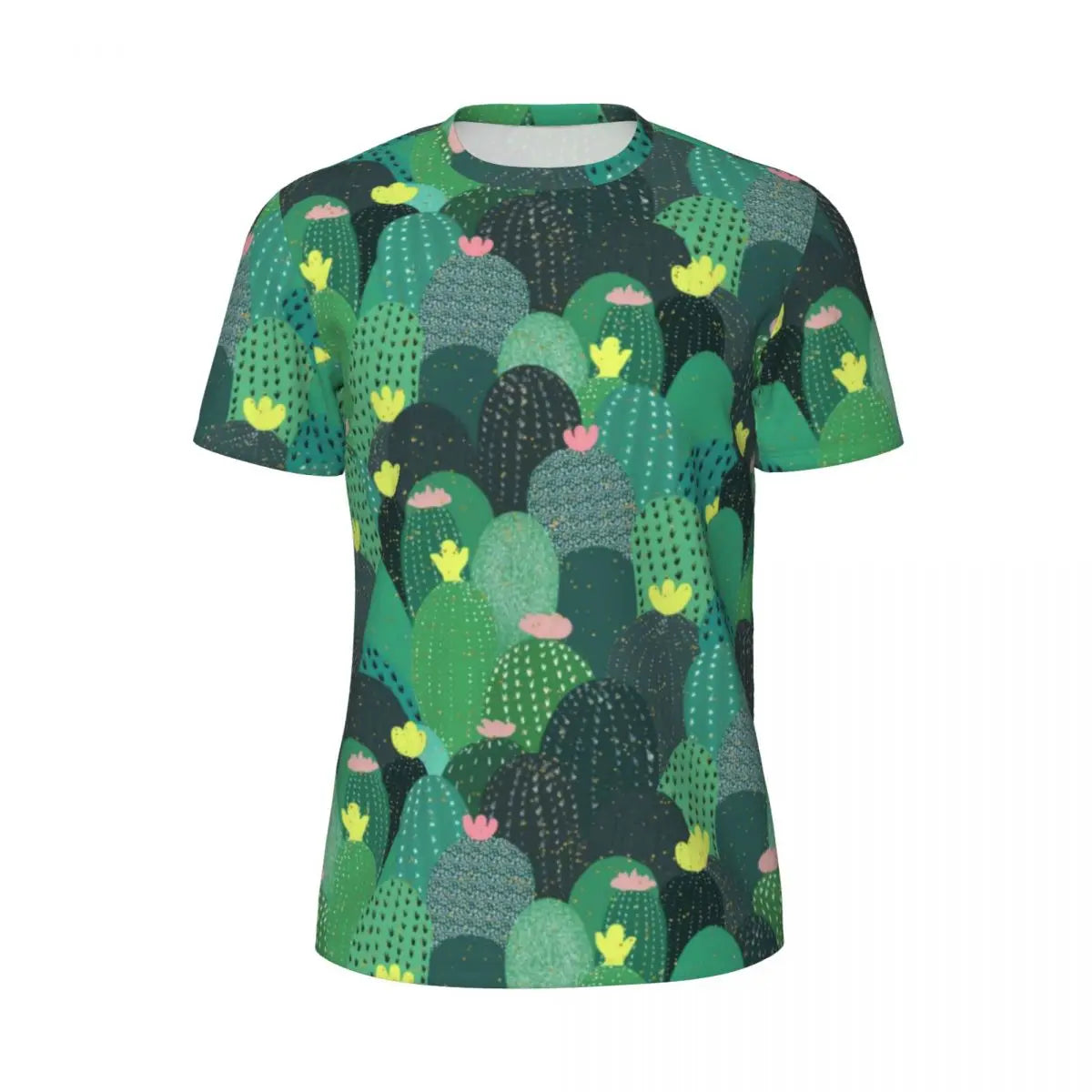 Áo Thun Nam Họa Tiết Lá Nhiệt Đới Màu Sắc Cá Tính