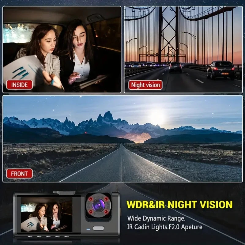 CamX3 - WIFI Car Dash Cam, 2/3 Lenses