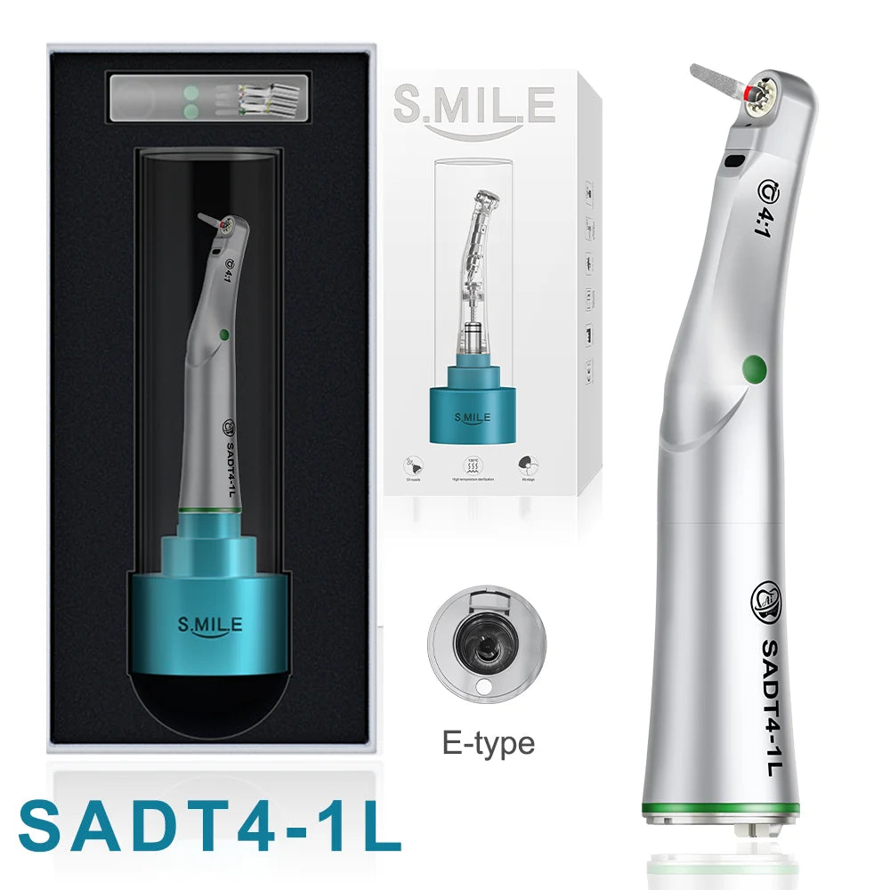 AI DENTAL Smile Series SADT4-1L Dental 4:1 Reduction Low Speed Handpiece/Set Vertical Reciprocating Single Spray for ADT Tips - Daisan Mart