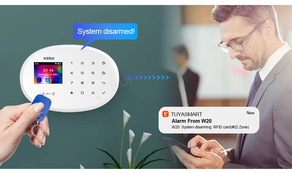 Báo Động Chống Trộm KERUI WiFi Thông Minh Nhà - Daisan Mart