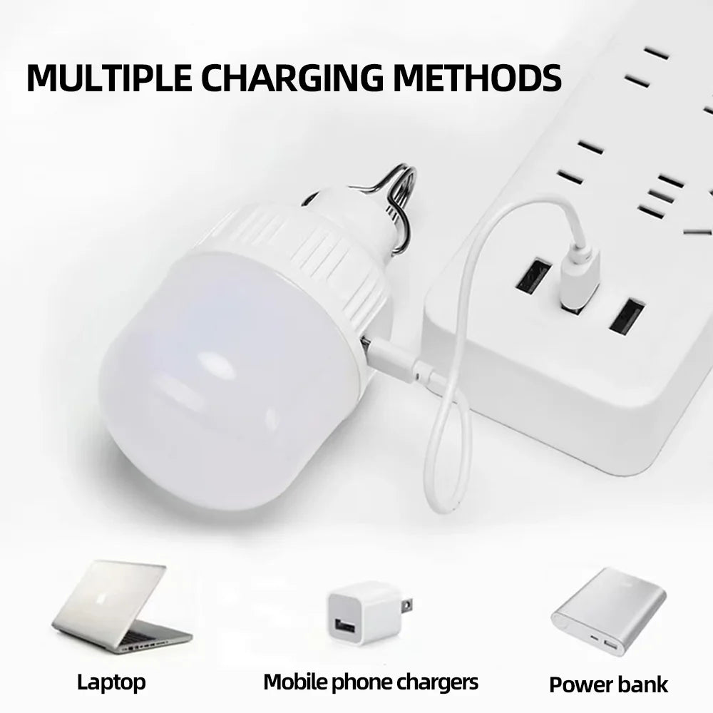 Portable Waterproof USB Rechargeable Outdoor LED Hanging Light