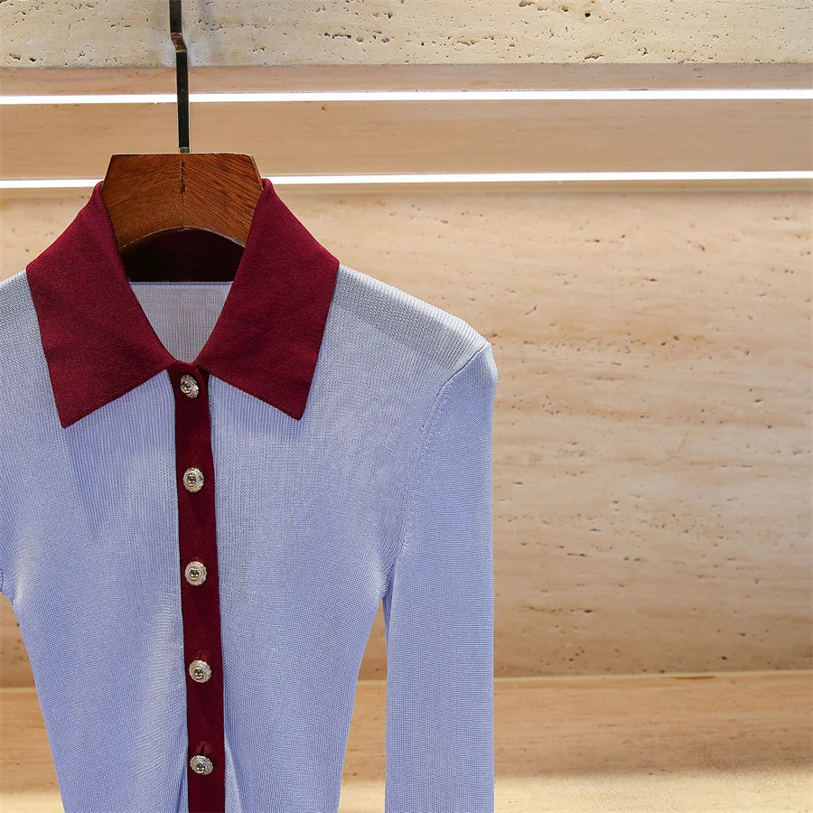 Women's Bodysuit Sexy Lapel Collar Y2K Fall 2025