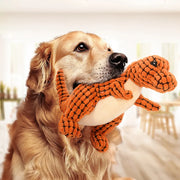 Interactive Stuffed Dinosaur Toy for Dogs and Cats