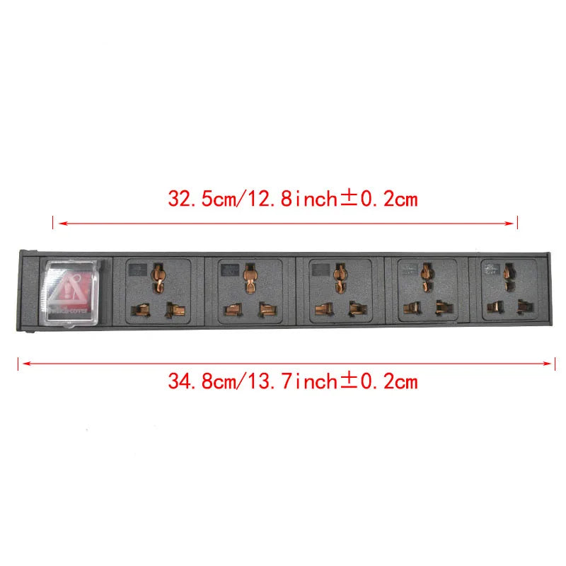 PDU Đa Năng Tủ Mạng IEC-C14 2-9 Lỗ - Daisan Mart