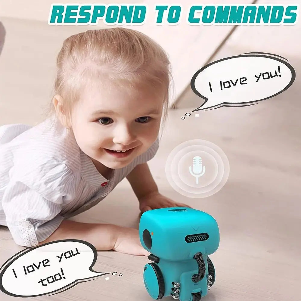 Toy Robot Intelligent Robots Russian & English & Spanish Version Voice & Touch control Toys Interactive Educational RC Robot - Daisan Mart
