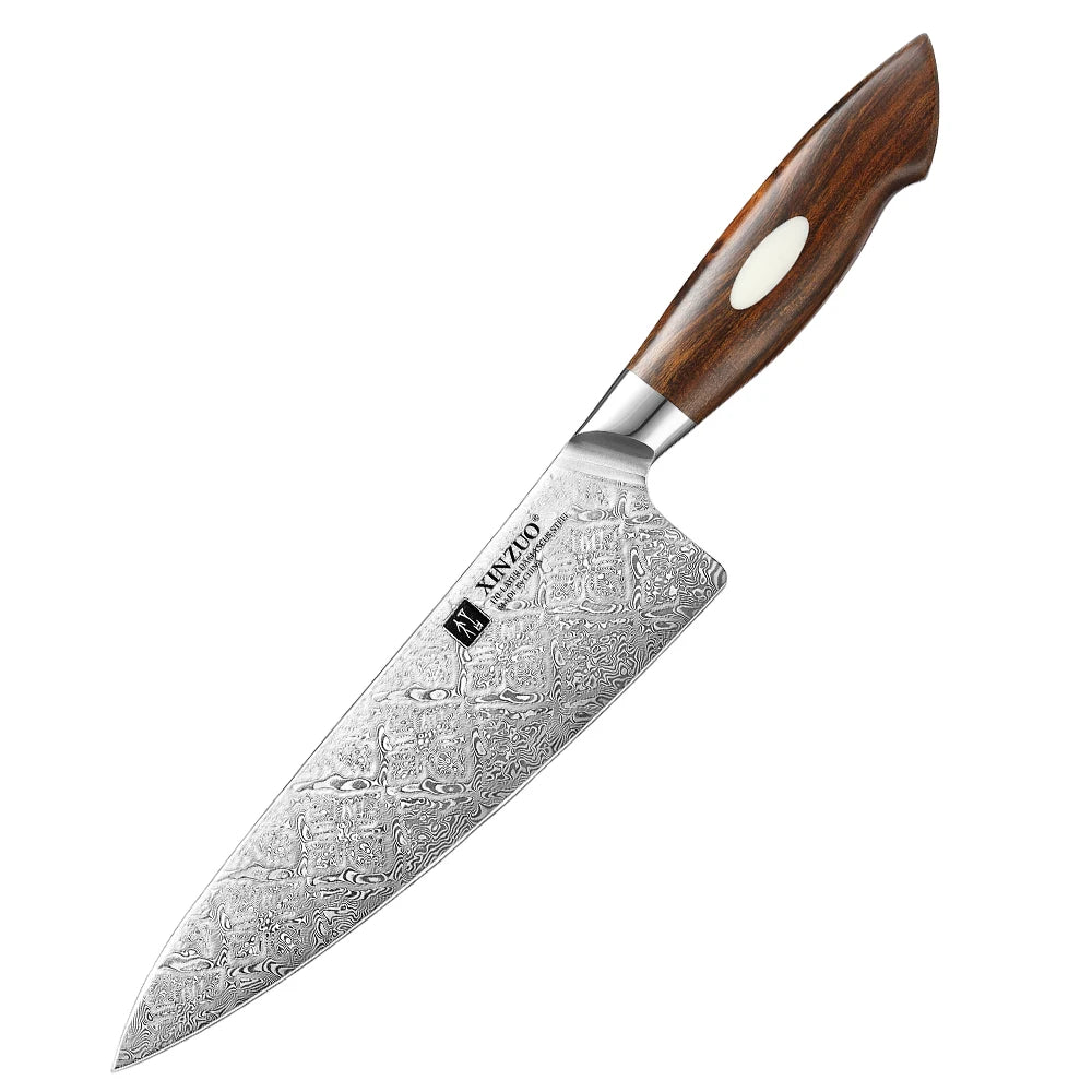 Dao Bếp Chuyên Nghiệp XINZUO 8.5 Thép Damascus 110 Lớp