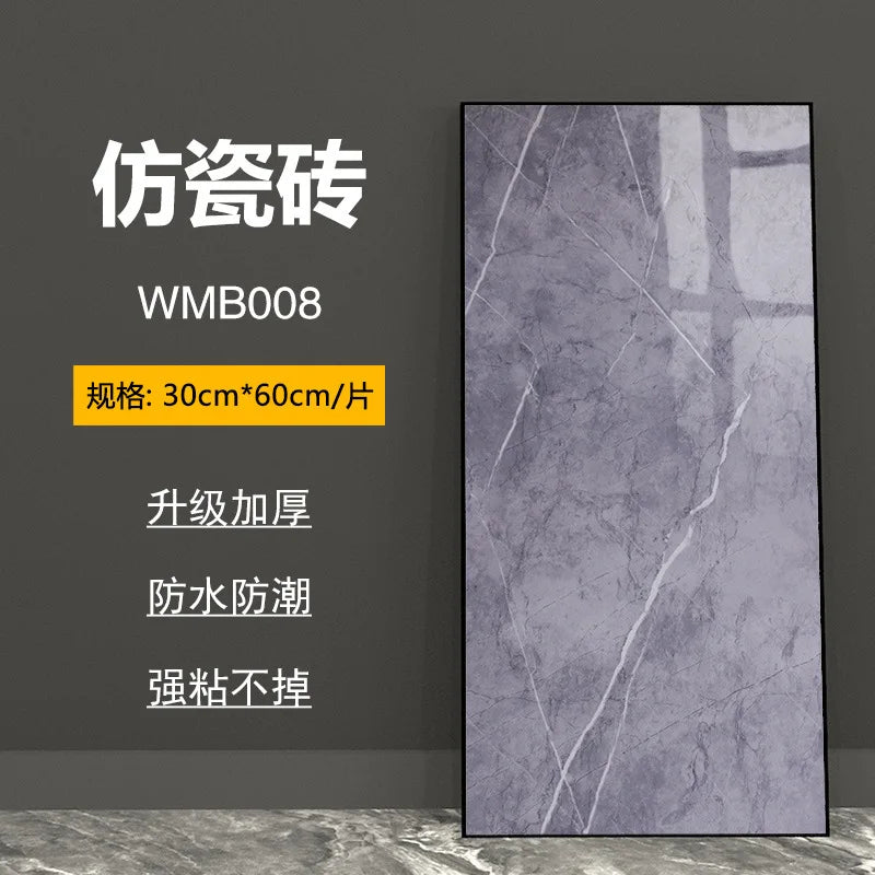 bathroom living room bedroom waterproof marbre self adhesive Imitation tegel wall stickers kitchen cabinets oil proof sticker