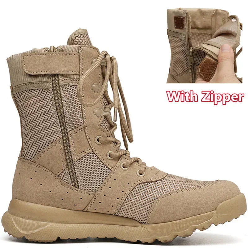 Summer Combat Boots: Light, Breathable, Versatile, Size 34-49
