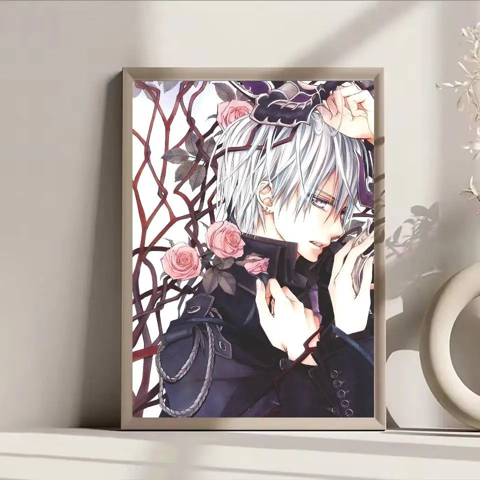 Anime Vampire Knight Poster Self-adhesive Art Waterproof Paper Sticker Coffee House Bar Room Wall Decor