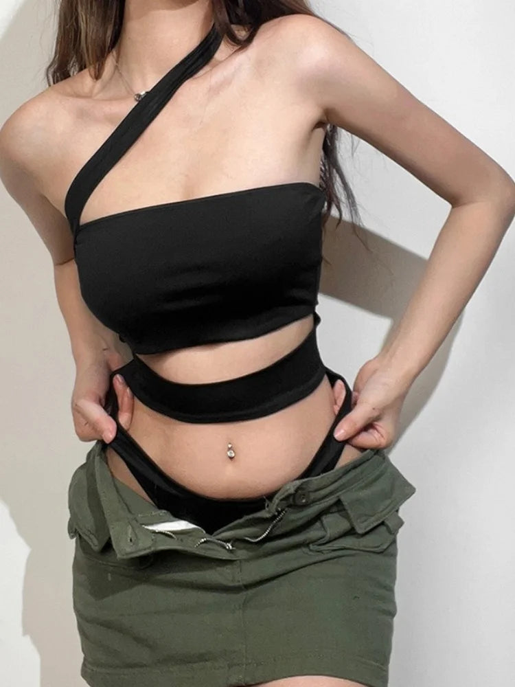 Sexy Backless Y2K Festival Style Women's Bodysuit