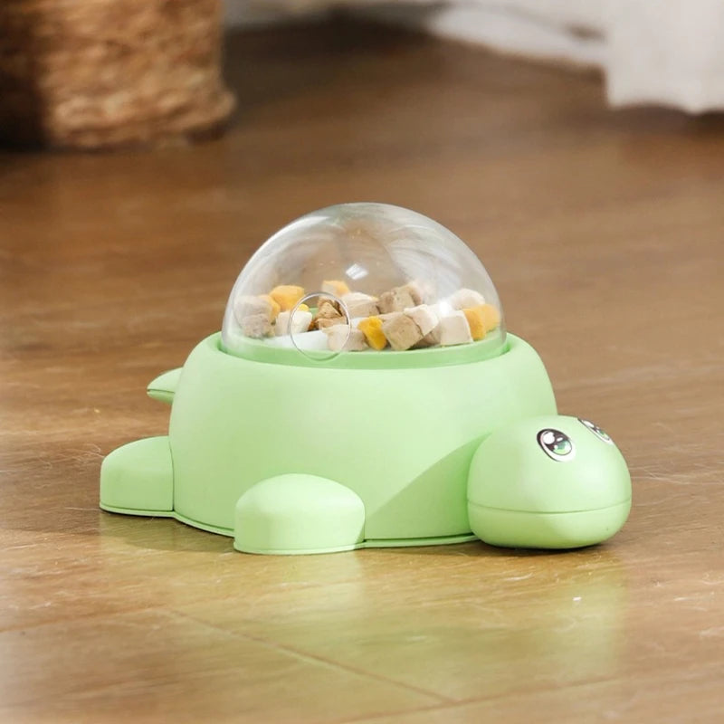 Pet Pressing Small Turtle Feeder Cat Dog Puzzle Interactive Food Leak Toy Automatic Feeder