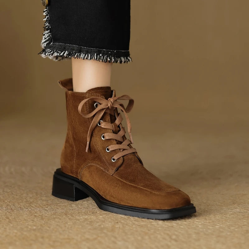 2025 Classic Genuine Leather Women's Anti-Slip Boots