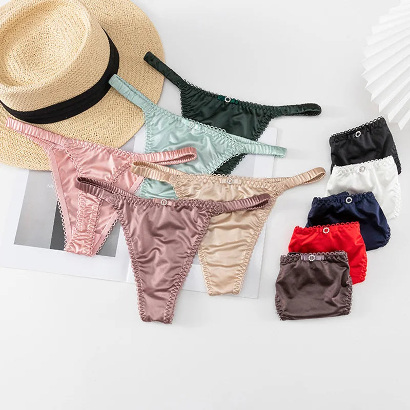 Quần Lót Thể Thao Nữ - Dây Mảnh Satin Quyến Rũ - Daisan Mart