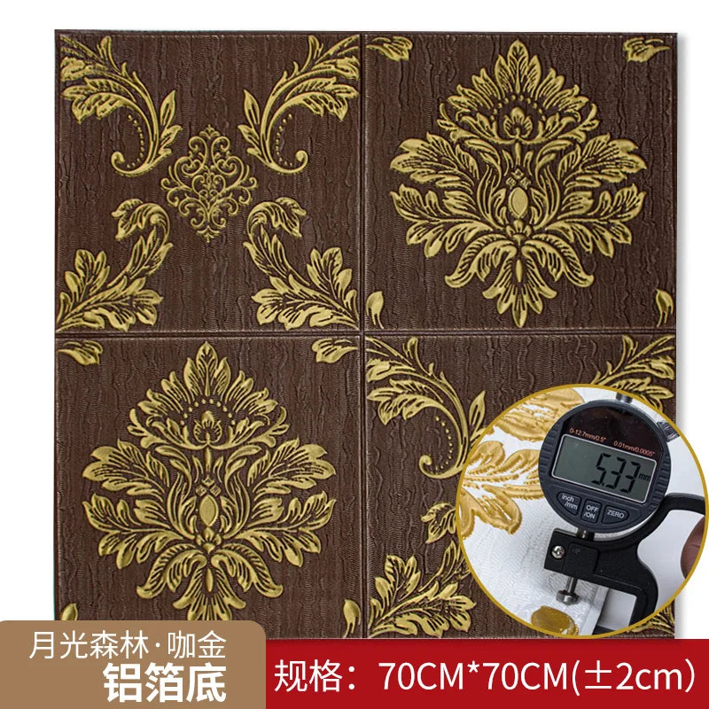 3D three-dimensional wall sticker wallpaper self-adhesive waterproof wallpaper bedroom foam brick background wall