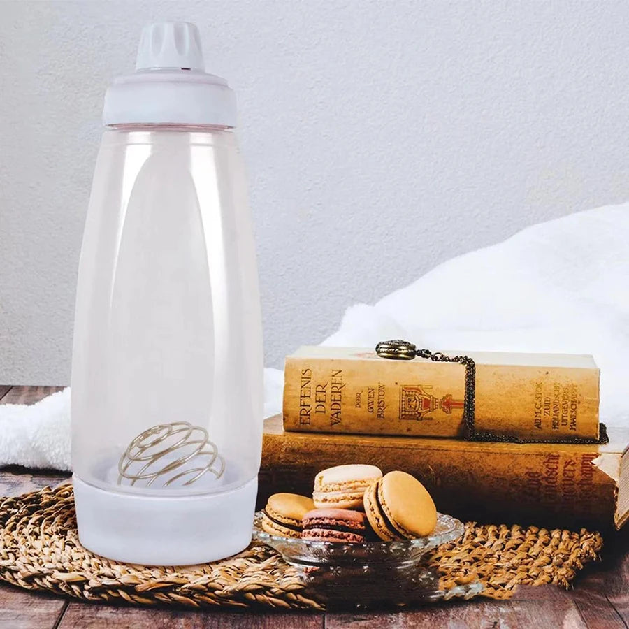 Pancake Batter Bottle Battler Mixer With Blender Ball Wire Whisk For Restaurant Baking Pancakes Cupcakes Muffins Crepes And More