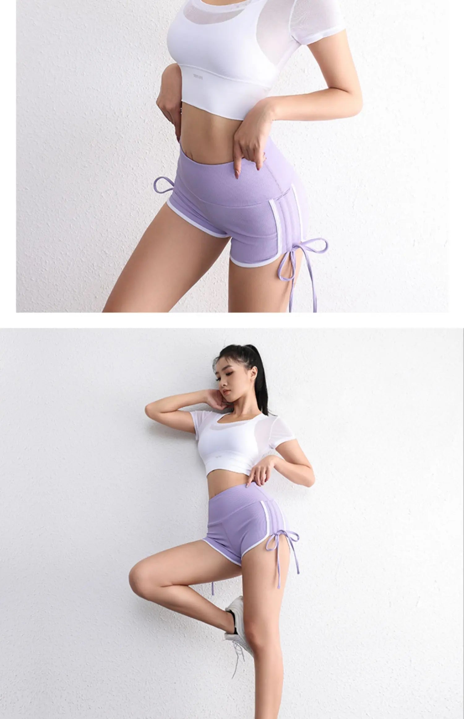 Áo Croptop Lưới Thoáng Tập Gym Nữ Năng Động Hè