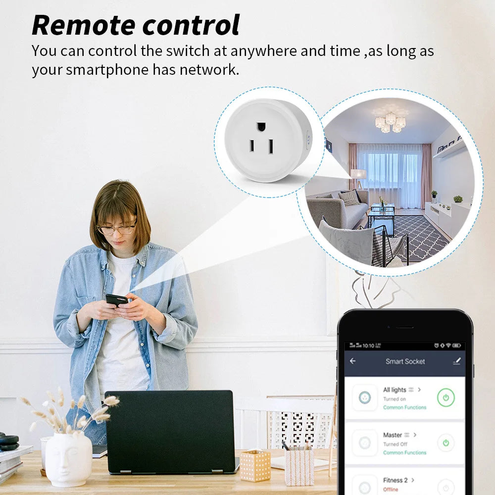 TUYA Voice Control Zigbee Smart Socket