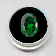 Oval 13x18mm Sparkling Synthetic Emerald