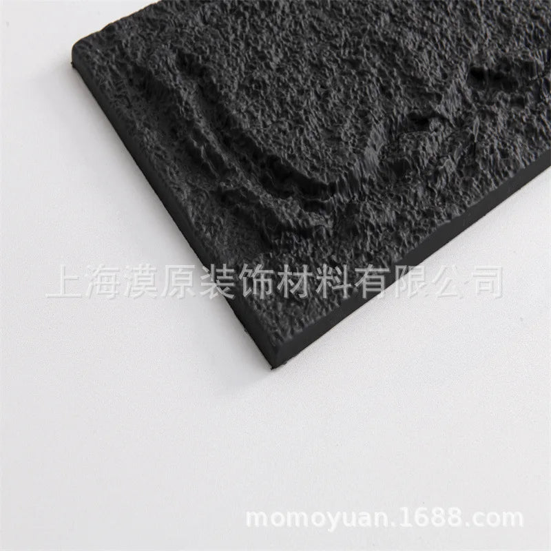 Tấm ốp tường đá 3D PU chống trượt ngoài trời 25x45