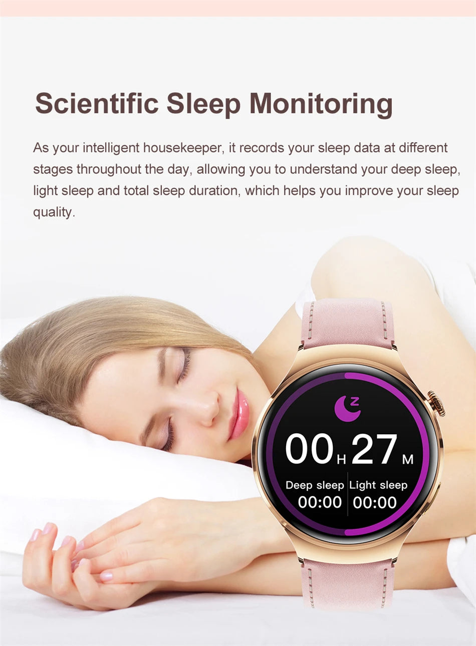 Đồng Hồ Thông Minh Nữ 2024 Chống Nước IP68 Fitness