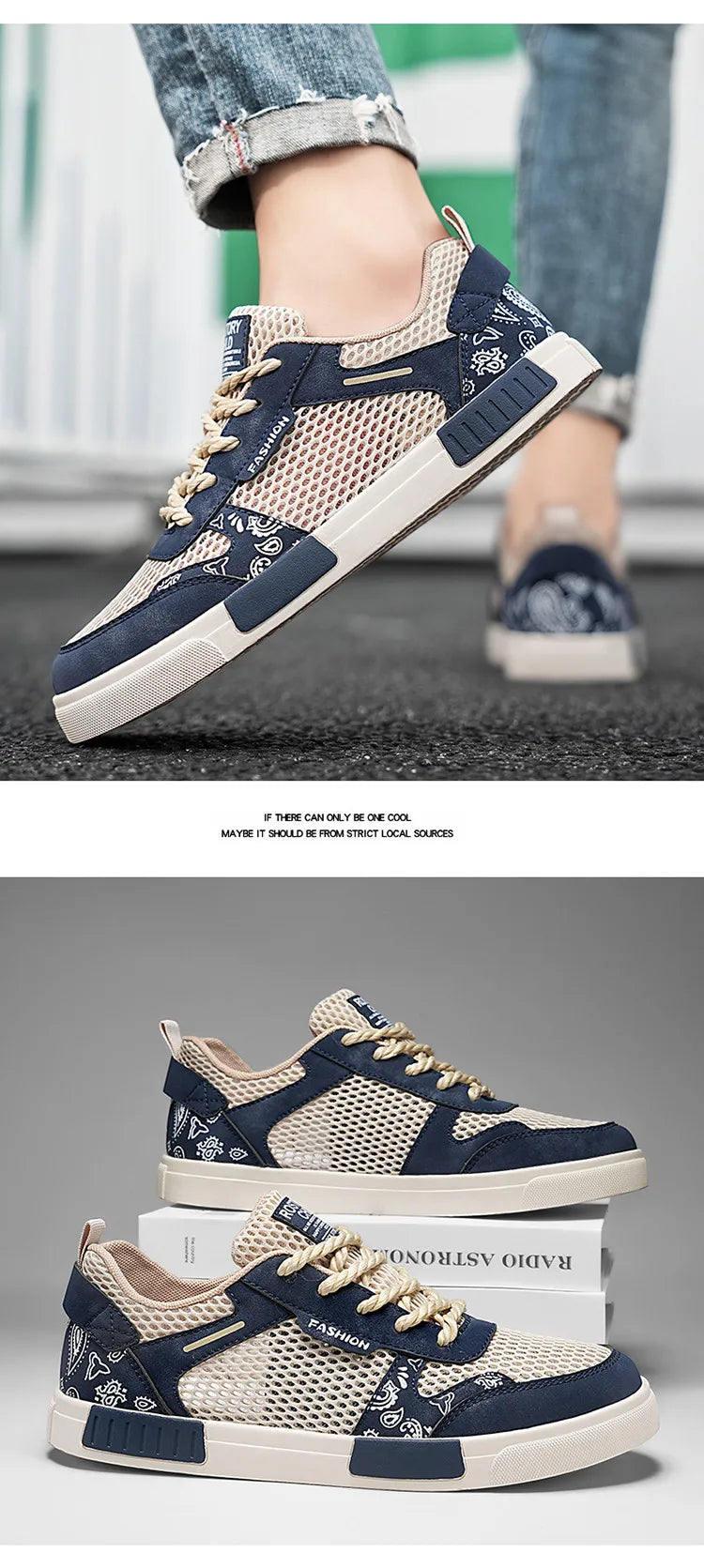 Giày Thể Thao Nam Size Lớn 47, Thoáng Khí, Thời Trang