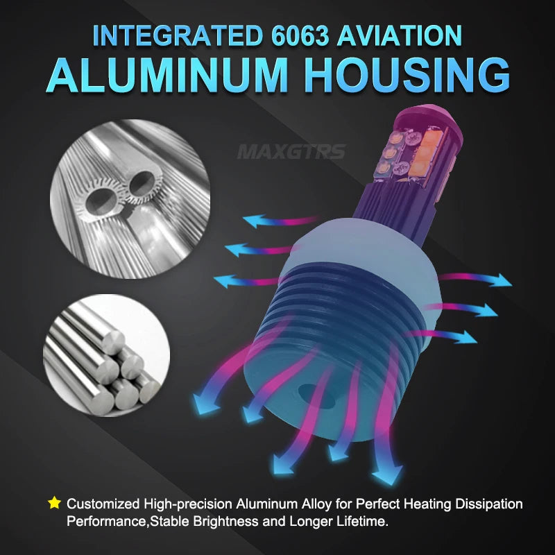 Canbus 12SMD Error-Free Color Changing LED Car Light Bulbs