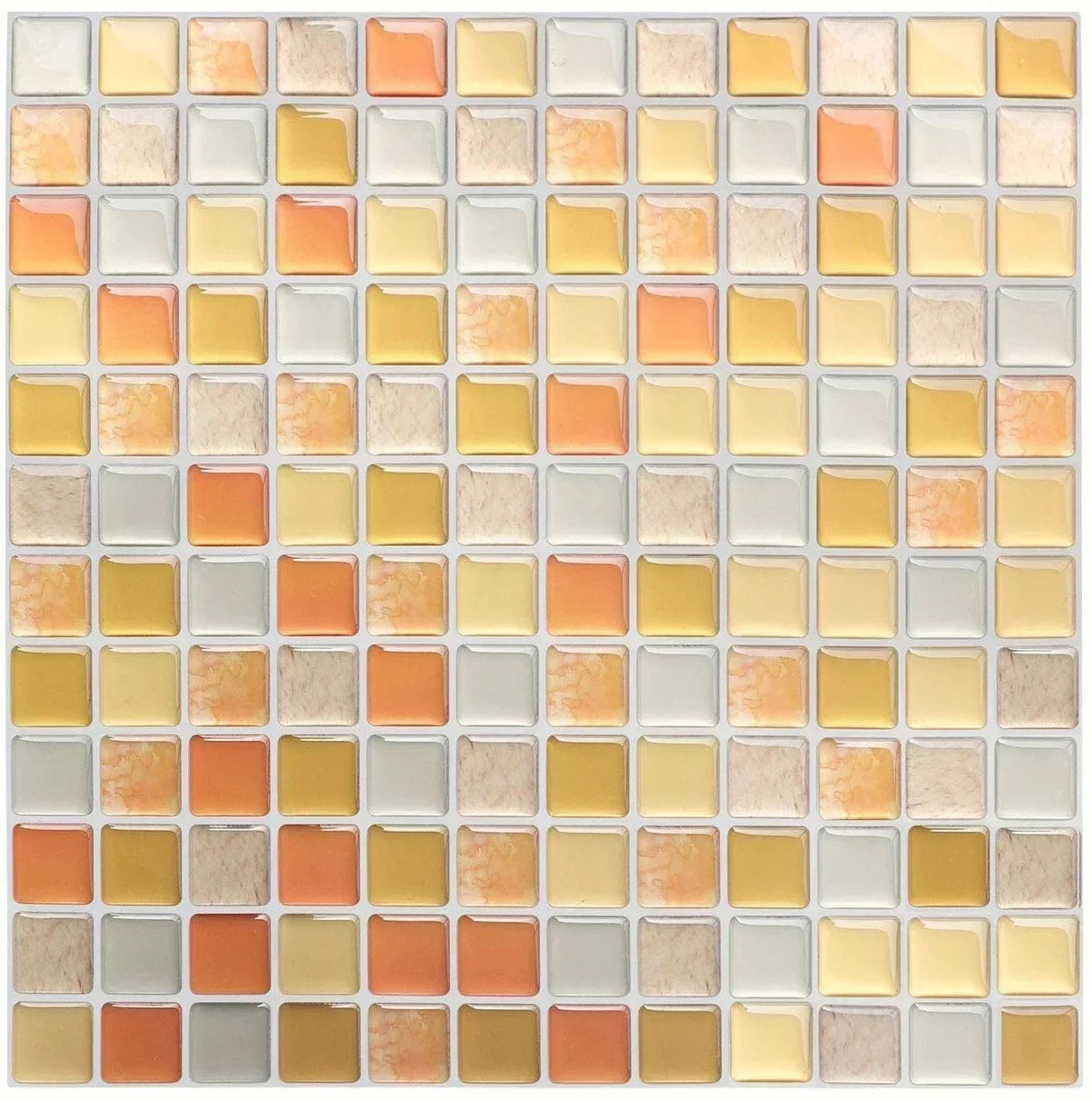 Crystal Mosaic Tile Wall Sticker 5/10PCS 3D Self Adhesive Waterproof DIY Backsplash Wallpaper Bathroom Kitchen Home Decoration