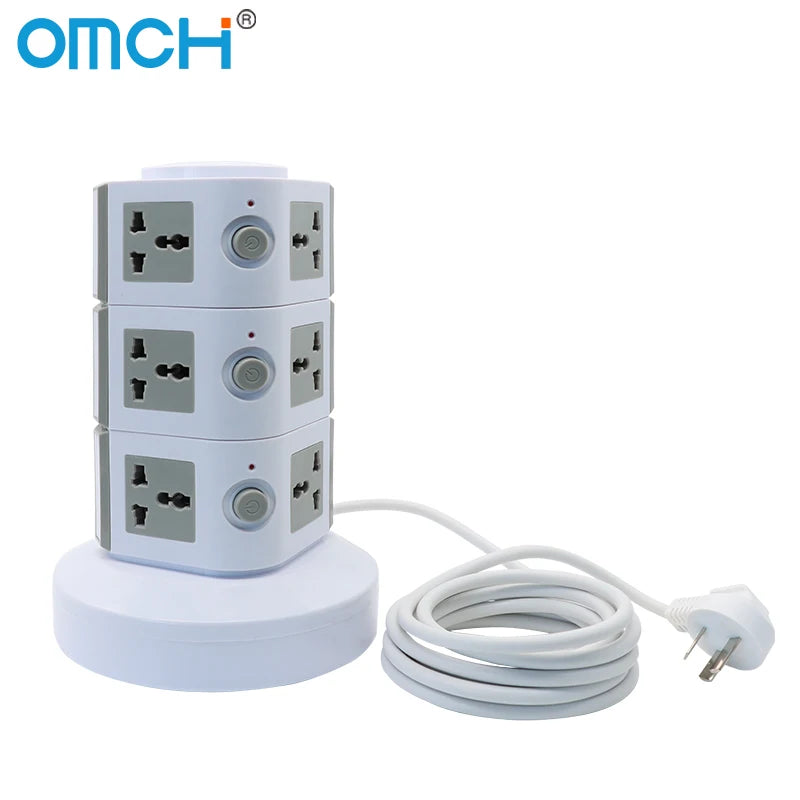 Tháp Ổ Cắm Đa Năng OMCH - 4 USB, Bảo Vệ Quá Tải