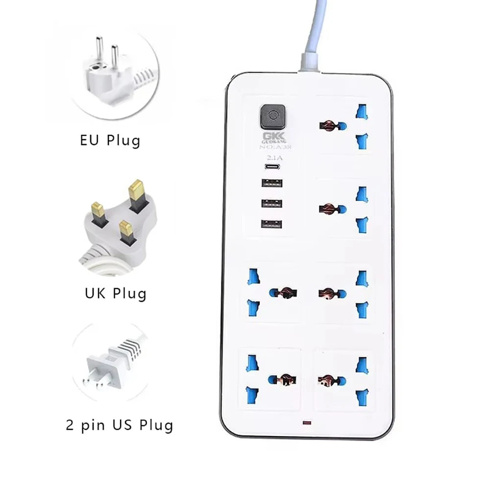 Ổ cắm đa năng quốc tế USB Type-C sạc nhanh tiện lợi - Daisan Mart