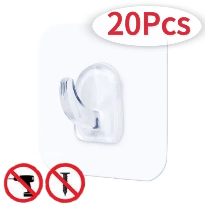 Móc Dán Trong Suốt Đa Năng Nhà Bếp & Phòng Tắm - Daisan Mart