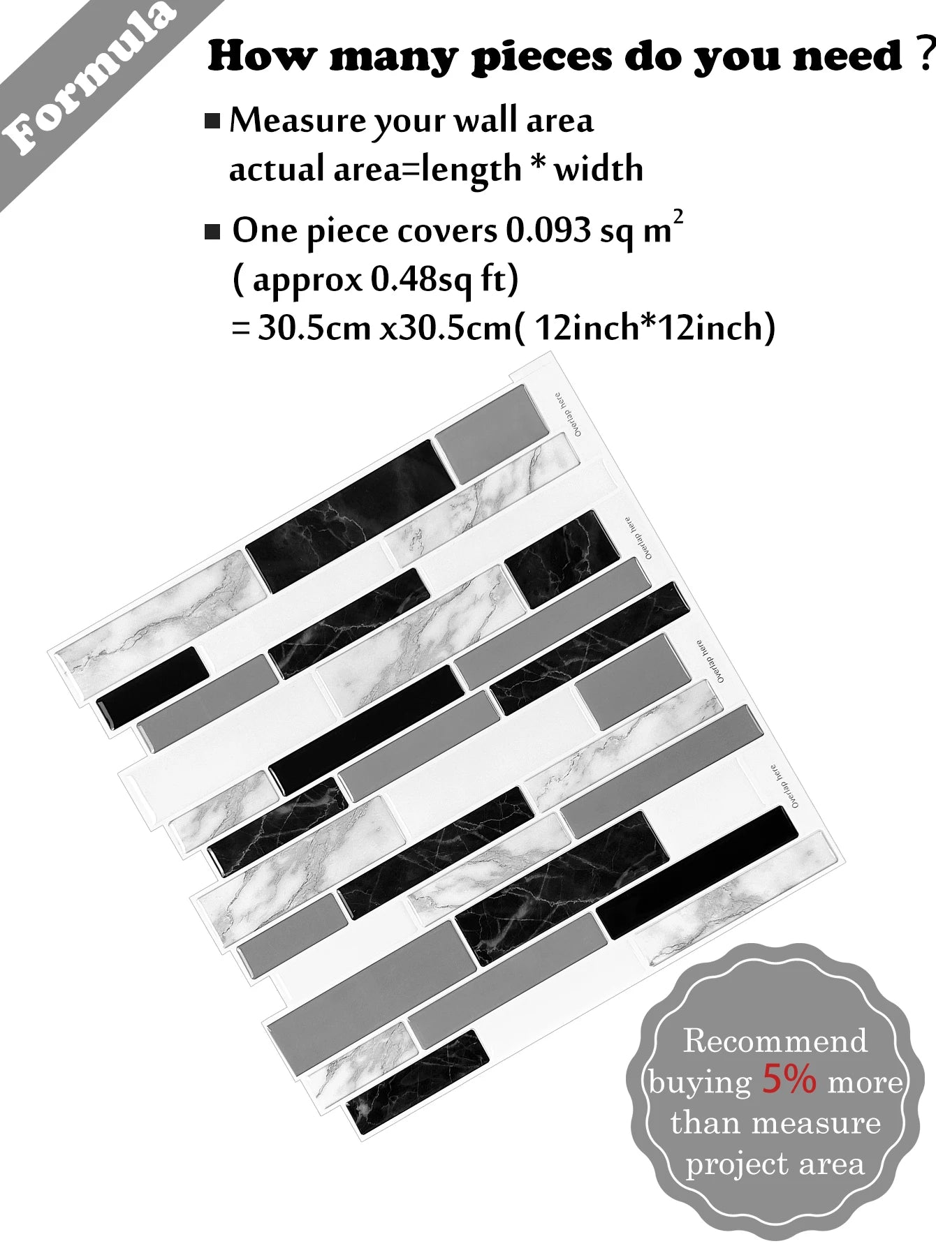 Gạch dán tường 3D tự dán trang trí bếp & nhà tắm - Daisan Mart