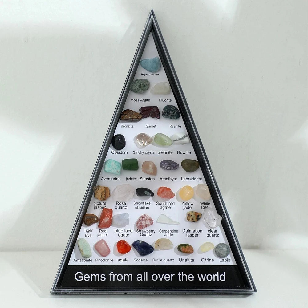 Set of 36 Energy Quartz Stones for Meditation &amp; Home Decoration