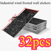 Waterproof Wall Panels - Removable Industrial Foam Decals, Moisture-Proof Matte PVC for Cafe Wall &amp; Commercial Space Decor