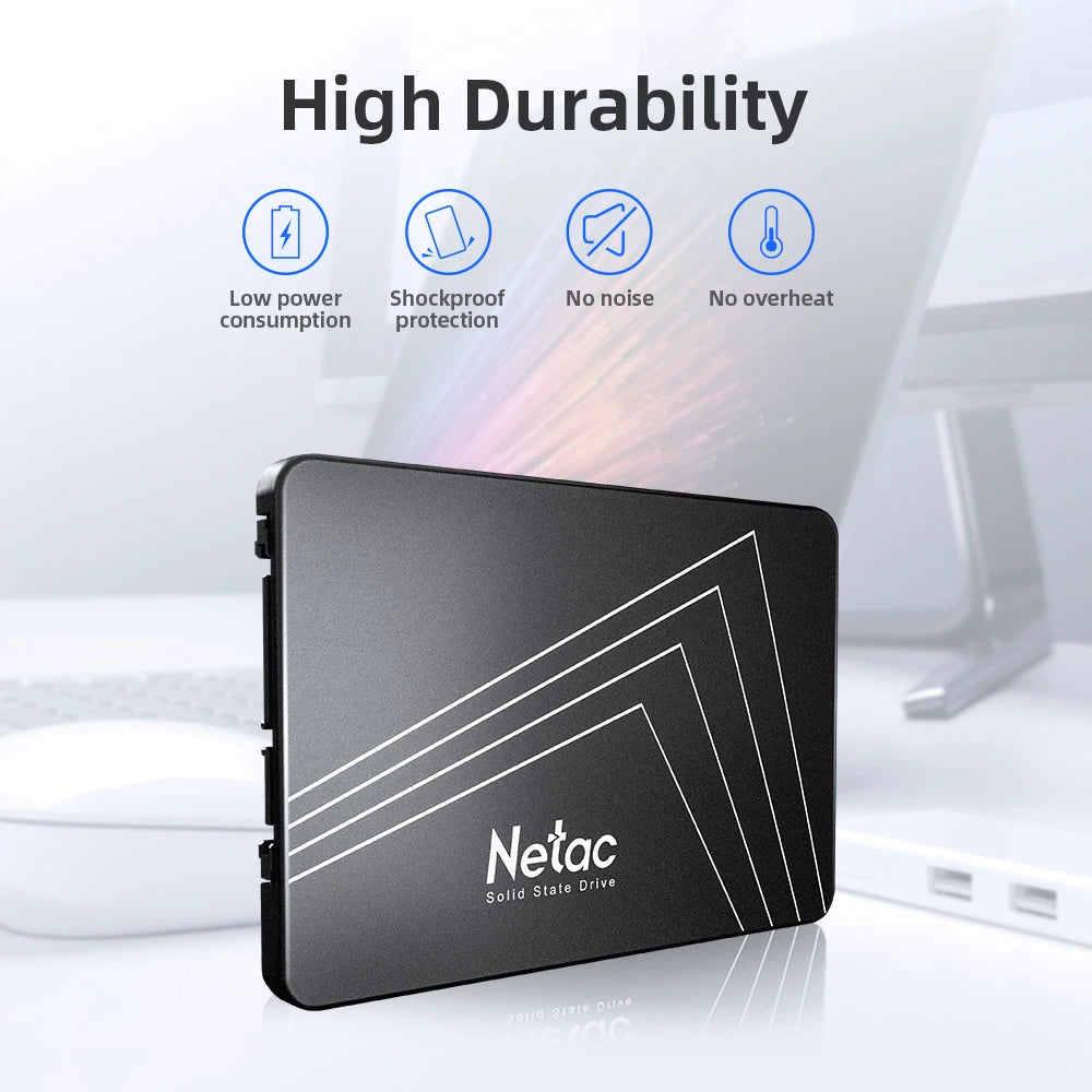 Netac SSD SATA3 - Multi-Capacity 128GB-2TB Laptop Hard Drive